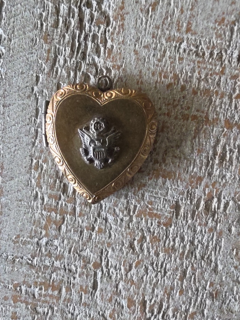 WWII Era Gold Locket Pendant
